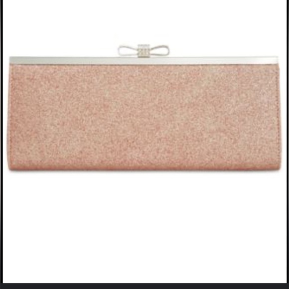 INC International Concepts Handbags - I.N.C. International Concepts
Carolyn Glitter Clutch Rose Gold